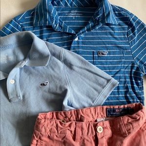 Boys Lot Vineyard Vines Shorts Polo